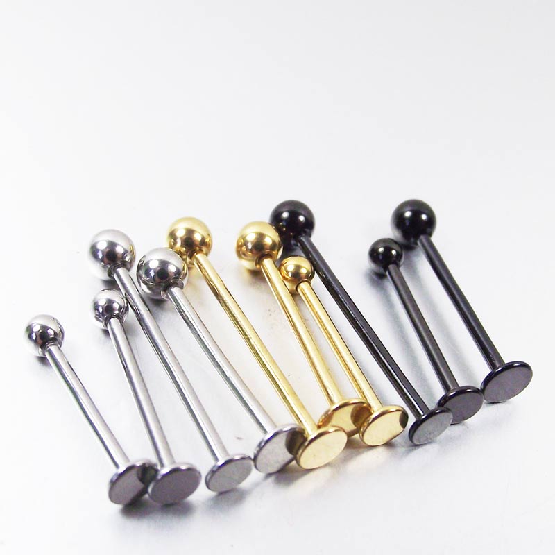 Body Jewelry Surgical Steel - 2 piezas 316L Acero quirúrgico lengua