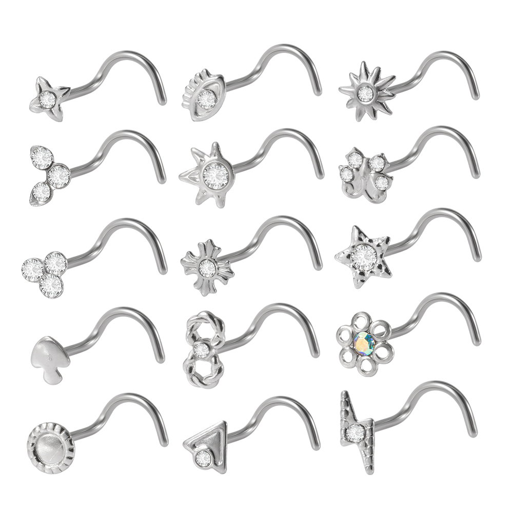 Body Jewelry Surgical Steel - Acero quirúrgico circón en forma de