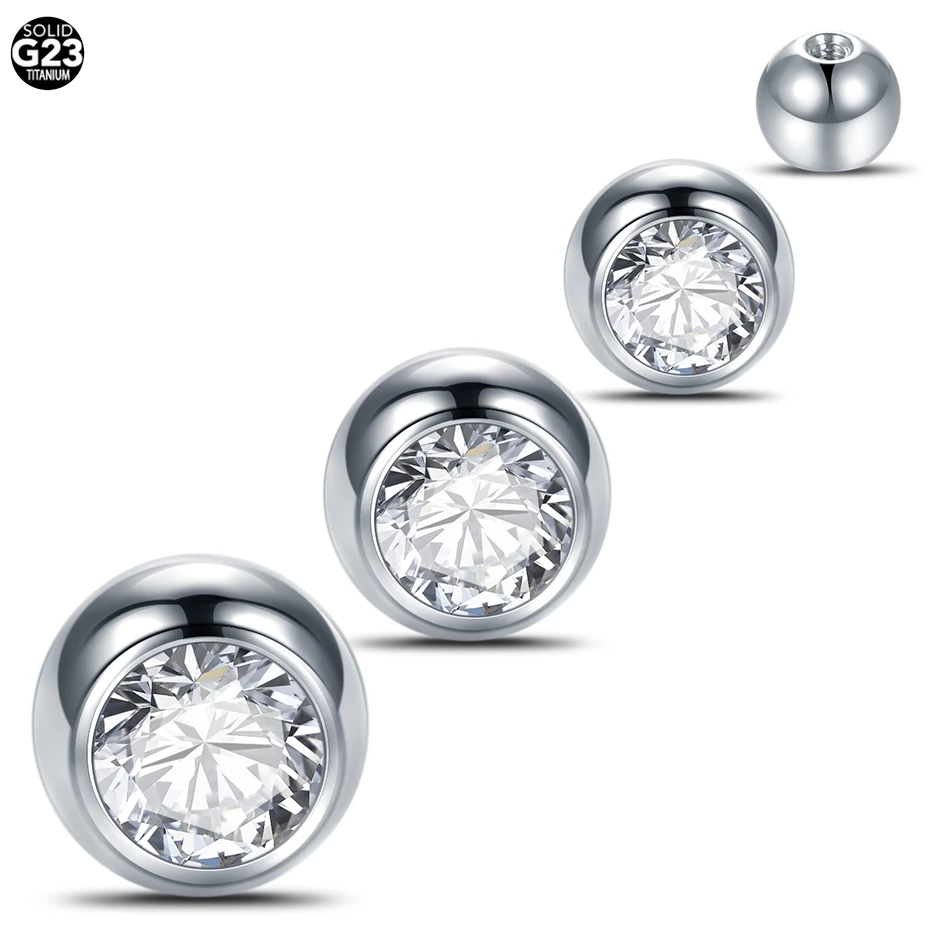 Body Jewelry Replacement Ball - 10 Uds G23 titanio bolas de