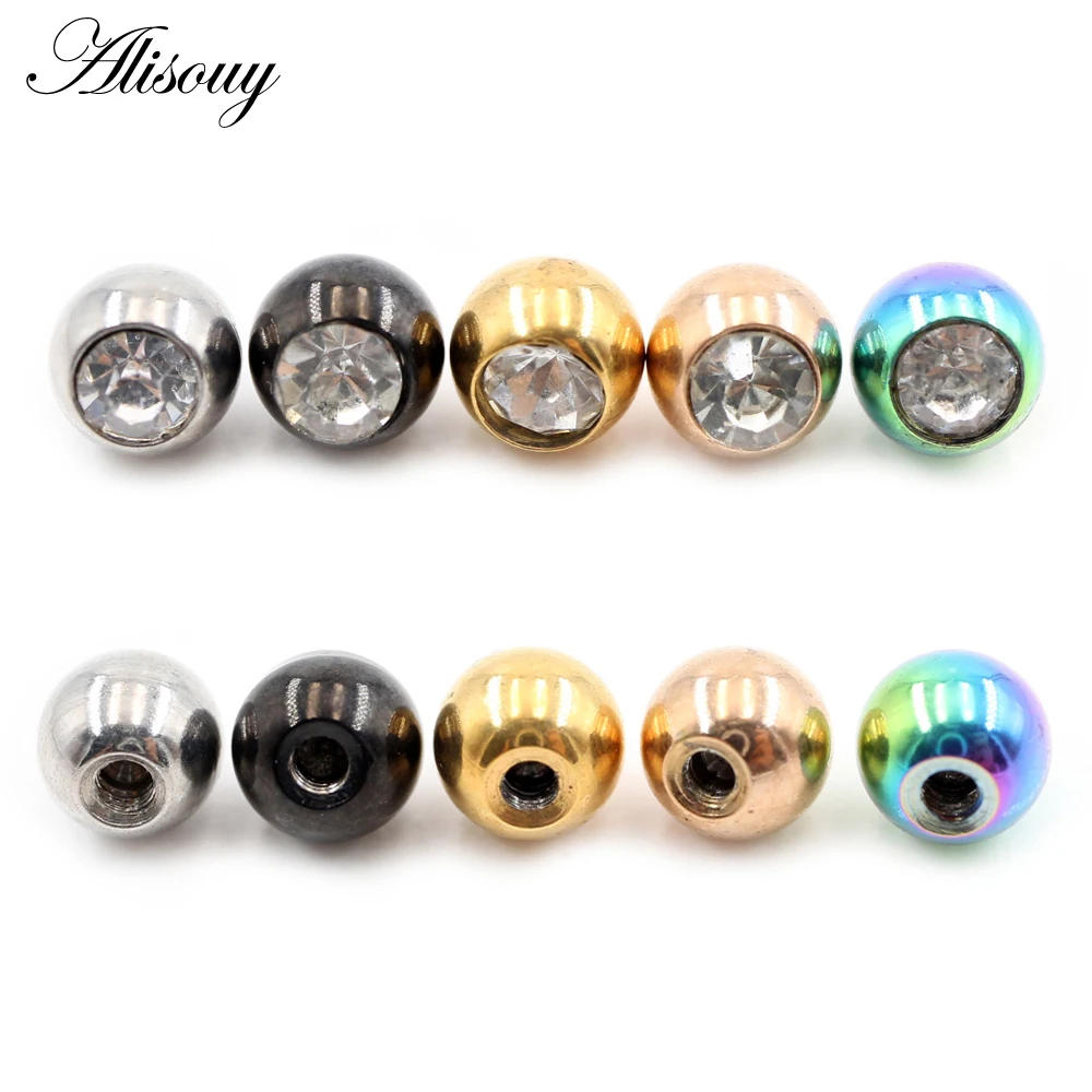 2 piezas de acero inoxidable c - Body Jewelry Replacement Ball reseña y precio