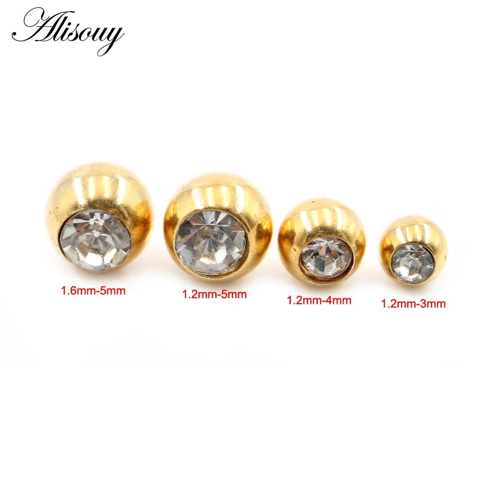 2 piezas de acero inoxidable c - Body Jewelry Replacement Ball reseña y precio