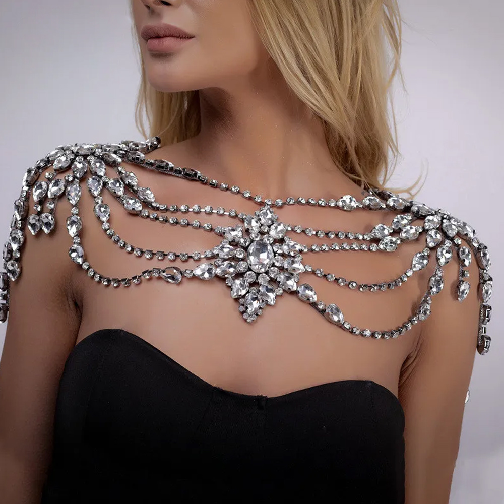 Collar de cadena de hombro nup - Body Jewelry Retainers reseña y precio
