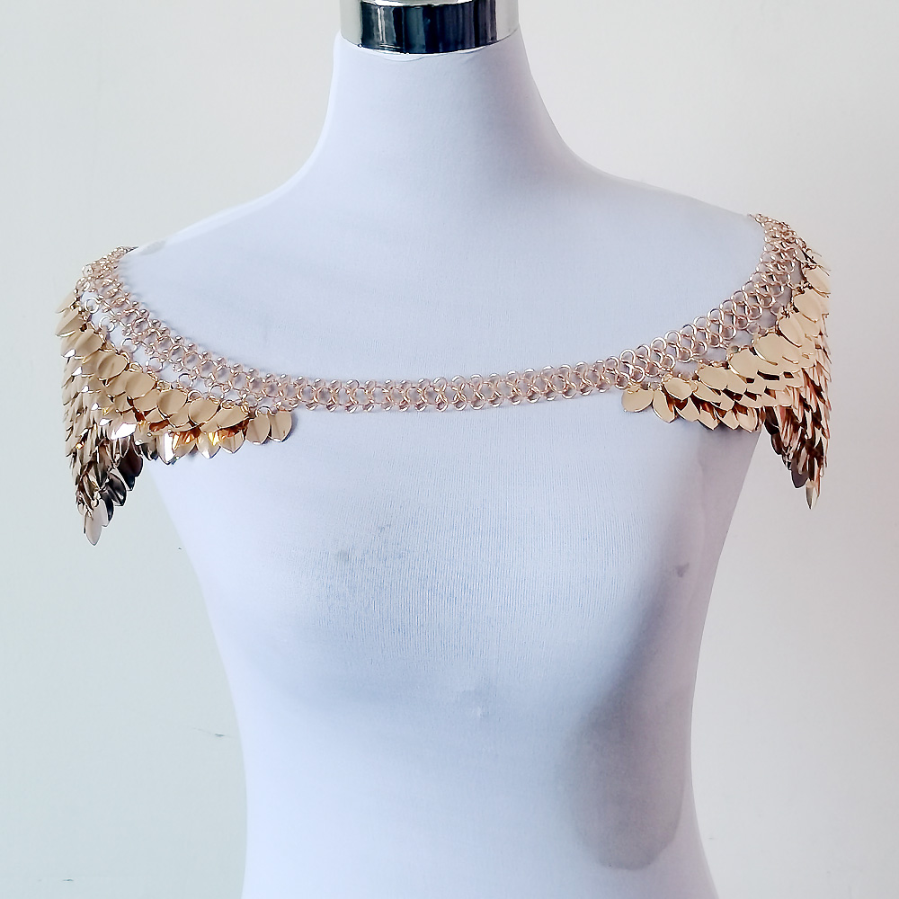 Cadena de Hombro con Escamas d - Body Jewelry Necklace reseña y precio