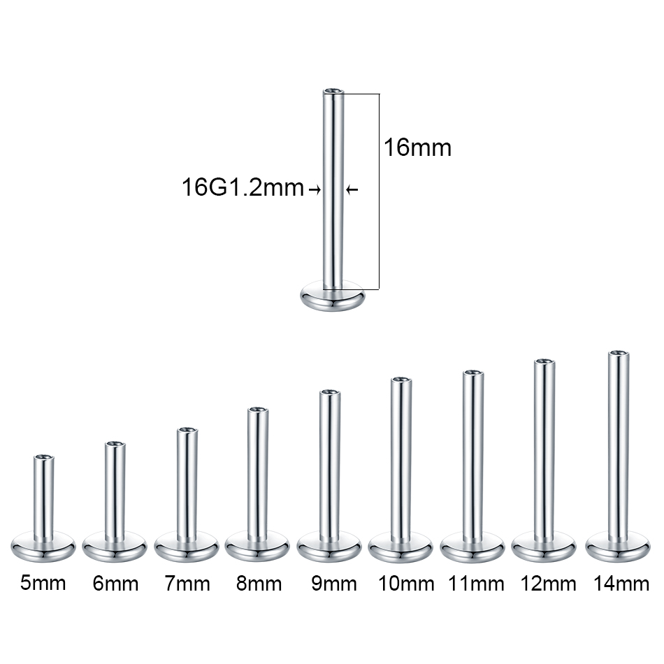 Piercing de labio Labret de ac - Body Jewelry Surgical Steel reseña y precio