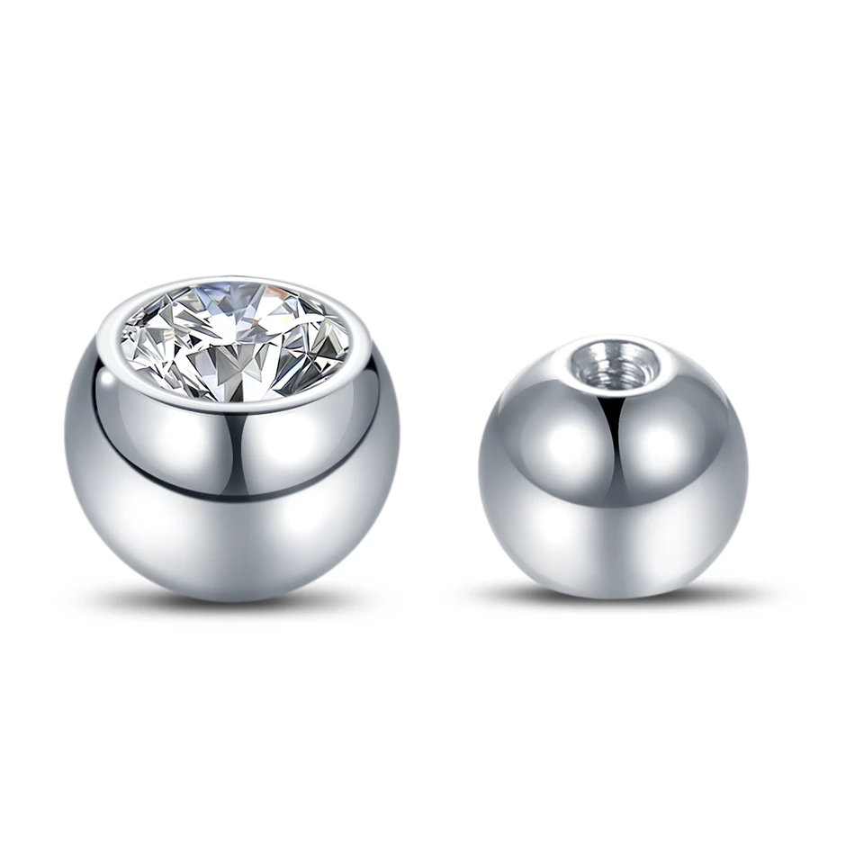 10 Uds G23 titanio bolas de cr - Body Jewelry Replacement Ball reseña y precio